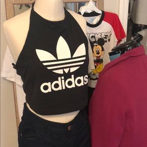 Adidas halter crop top